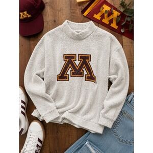 Woolly Threads University of Minnesota Golden Gophers Sweatshirt Grey Small